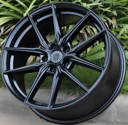 All Black 19 Inch 5x112  Car Alloy Wheel Rims Fit For Audi SQ5 SQ7 R8 Q3 Q5 R8 S6 S7 Volkswagen CC Golf GTI  Passat T-Roc Tiguan