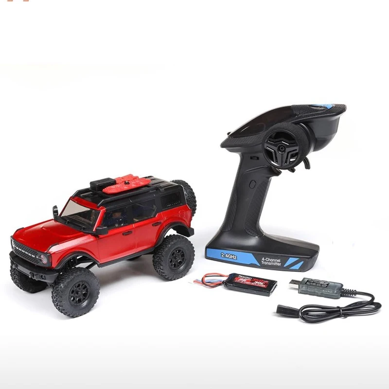 Axial SCX24 1/24 escala Control remoto vehículo de escalada todoterreno eléctrico RC coche caballo de fuego juego de mano RTR para juguetes y pasatiempos