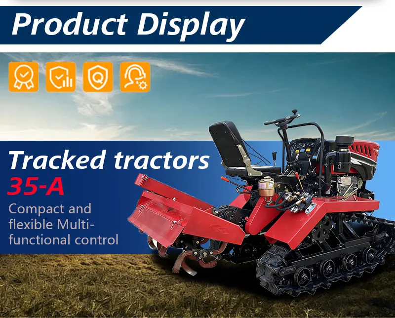 Professioneller 4WD Landwirtschaftstraktor 25PS 50PS Kompakter Dieseltaktor Maßgeschneidert für Kleinbauernhöfe und Landwirtschaft – Detail 3
