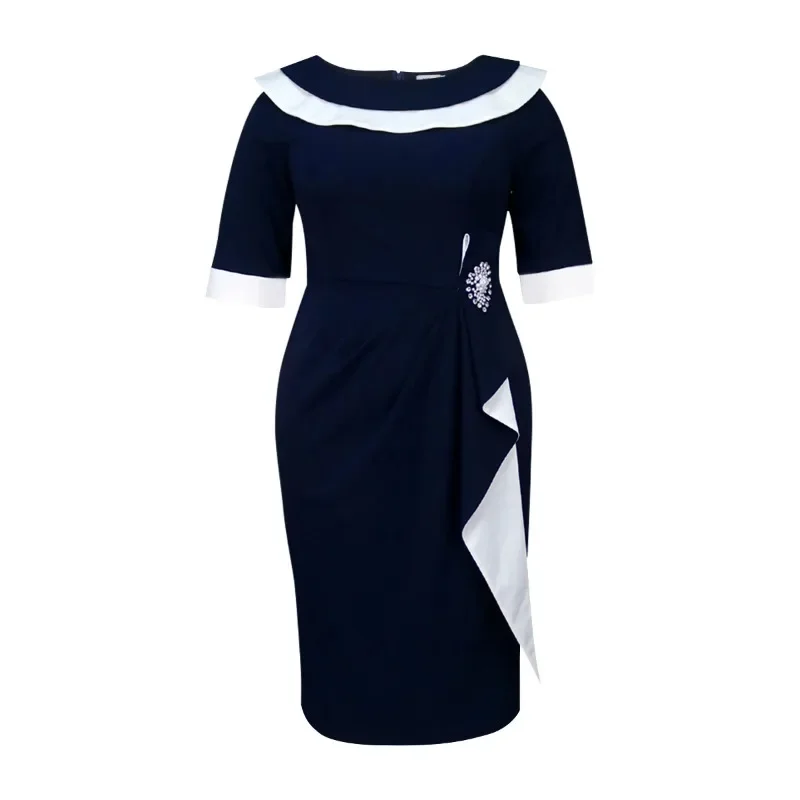 

Темно-синее облегающее платье с цветными блоками и бисером, облегающее платье с вырезом лодочкой, элегантное винтажное платье в стиле 90-х годов для женщин, модный вид