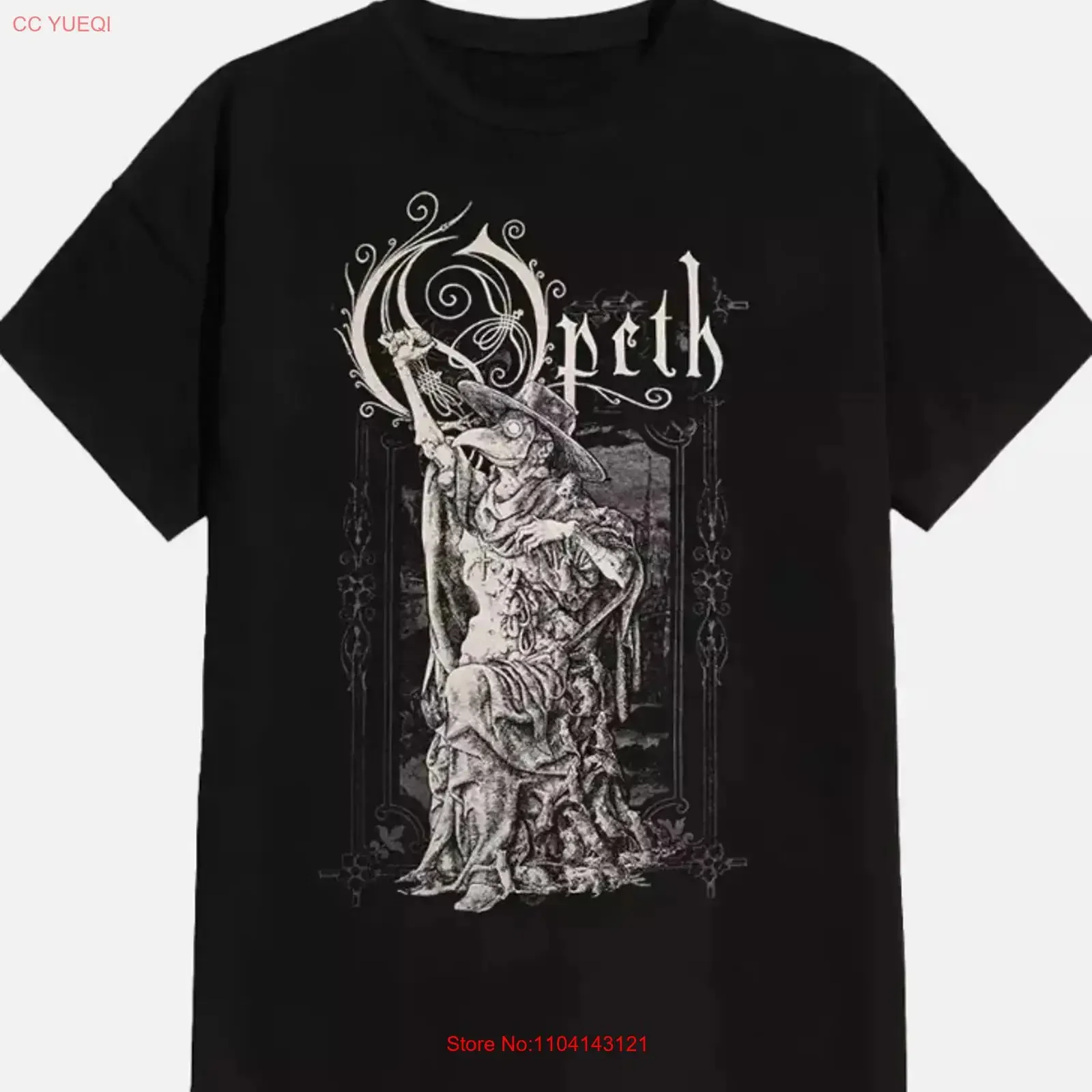 Vtg Opeth Band For Fans Cotton Black All Size T Shirt vintage Washed streetwear Versatile Stretched Casual Slightly