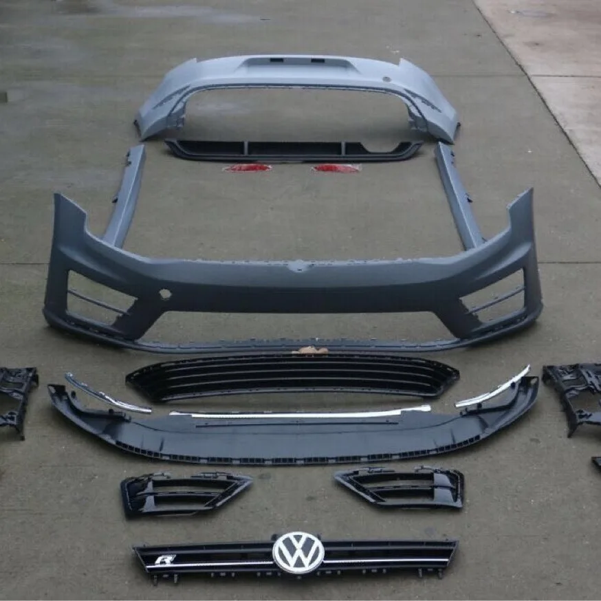 

Suitable for Golf 7 Modified R Large Surrounding Front Bar Rear Bar Middle Net Side Skirt pp Material