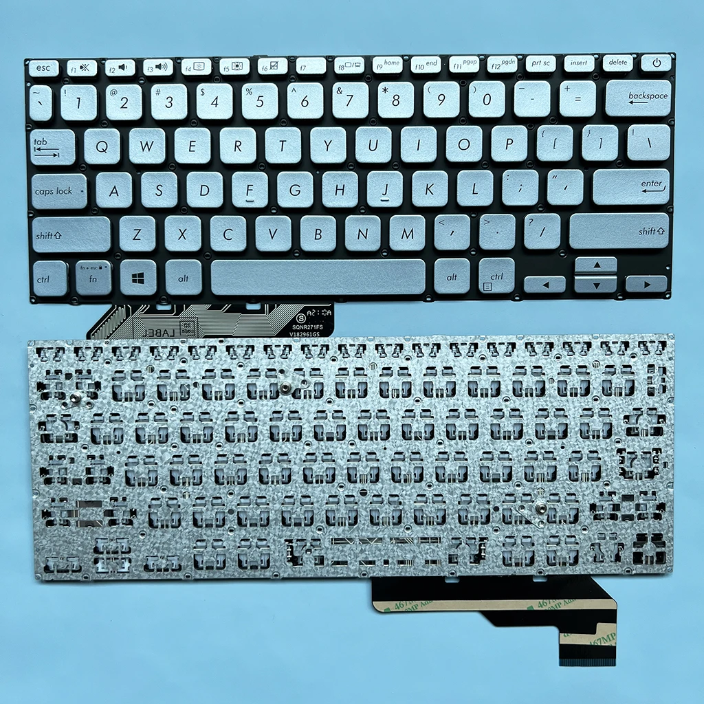 X403 US Keyboard For Asus Adol 14  ADOL14F ADOL14FA 2019 X403 X403F X403FA S403 S403F A403 A403F Notebook Silver