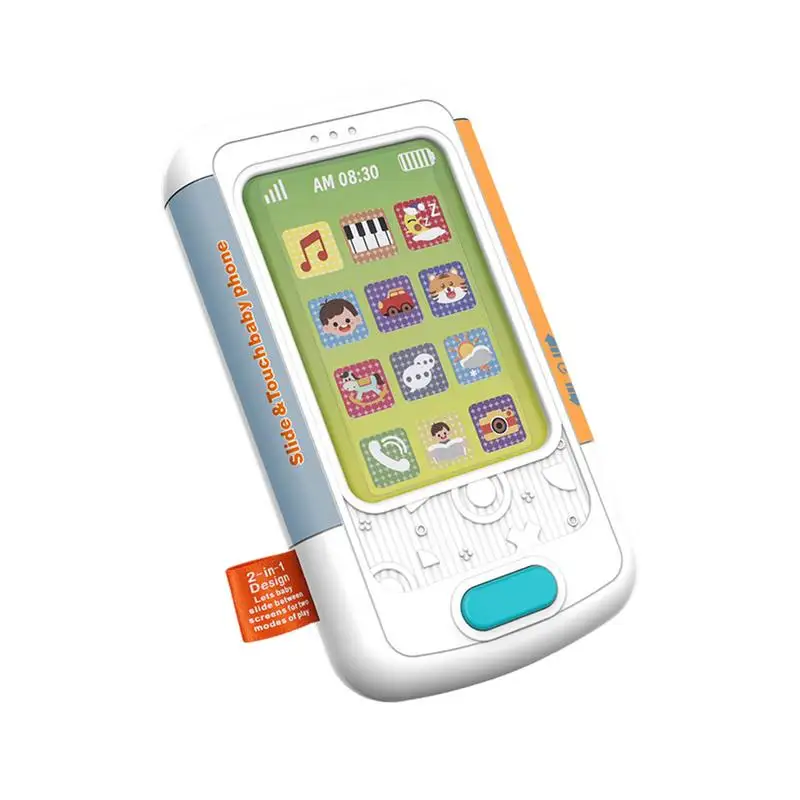 Mobile Phone Story Toy Music Telephone Model Touch Screen Bilingual Phone Story Model Simulated Phone Sound And Light