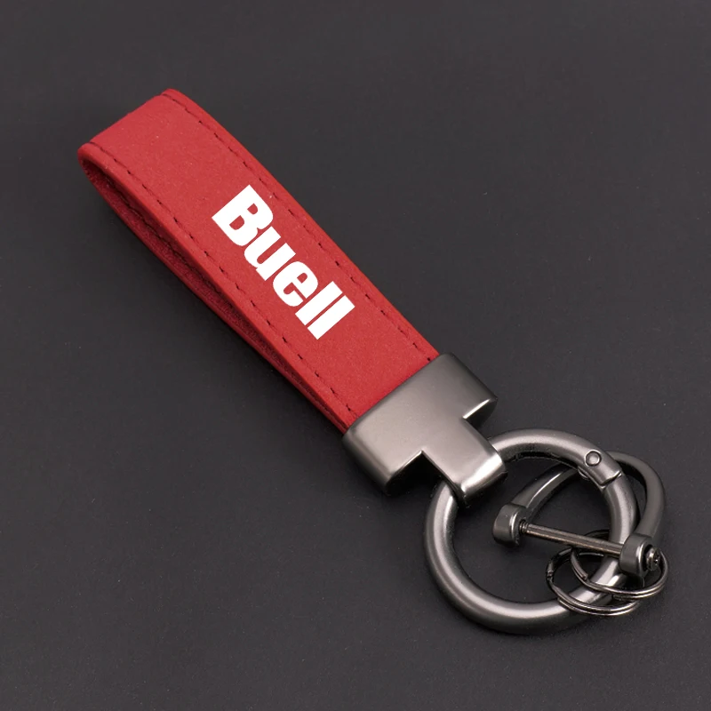 For Buell 1125R 1125Cr X1 Xb9 Xb12 XB12Scg Ulysses XB12s Xb12x Lightning M2 Cyclone S1 Leather Suede Keychain Motorcycle Key