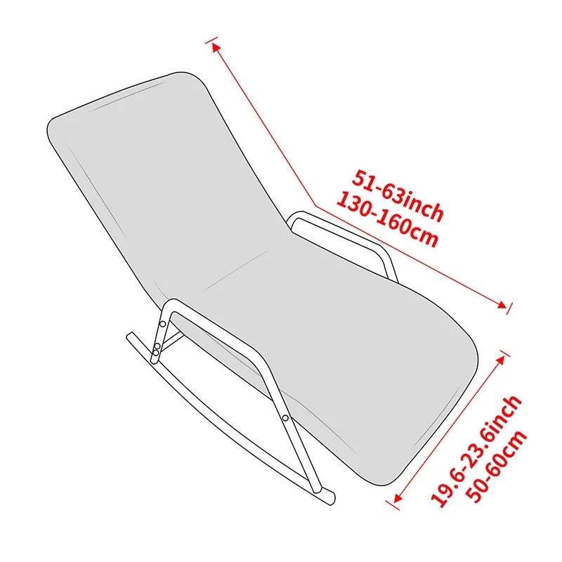 Chaise Lounge Cover Indoor Chaise Cover High Elastic Jacquard Lounge Chair Cover Luxury Armless Chaise Case for Living Room Home