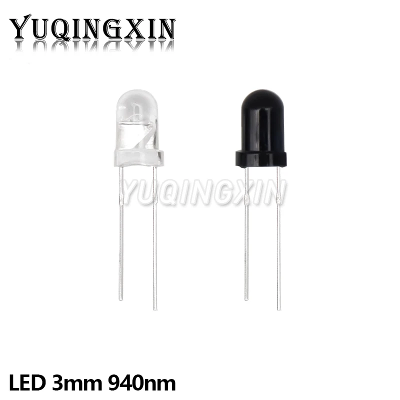 10pairs 3mm 5mm 940nm LED Infrared Emitter and IR Receiver Diode 301A for arduino