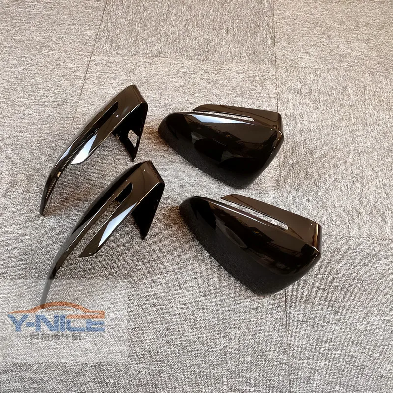 Auto Side Wing Mirror Cover Cap for VW ID4 ID6 2021 2022 replace rearview left right glossy black