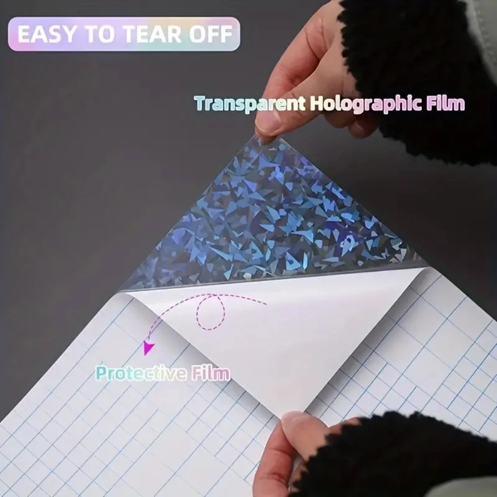 10 Sheets Waterproof Cold Laminating Film A4 Hologram Star Dot Self-adhesive paper film DIY Package Card Photo Laminating Film