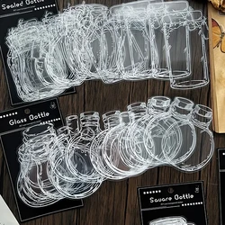 30pcs/pack Bottle Shaped Stickers Waterproof Vinyl Stickers For Laptop Guitar Fridge Skateboard Scrapbook Hand Account