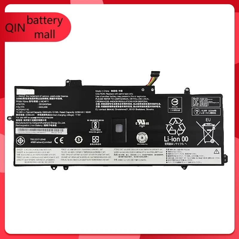 

Оригинальный аккумулятор L18M4P72 для Lenovo ThinkPad X1C 2019 02DL005 L18L4P71 L18C4P71