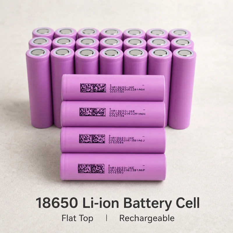 18650 Li-ion Battery INR18650-26E 2600mAh 3.7V High Current Rechargeable Replacement Cell For Power Tools Flashlight Use