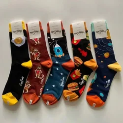 Happy Socken Herren klassische Crew Socken Baumwolle Sports ocken Größe 41-46