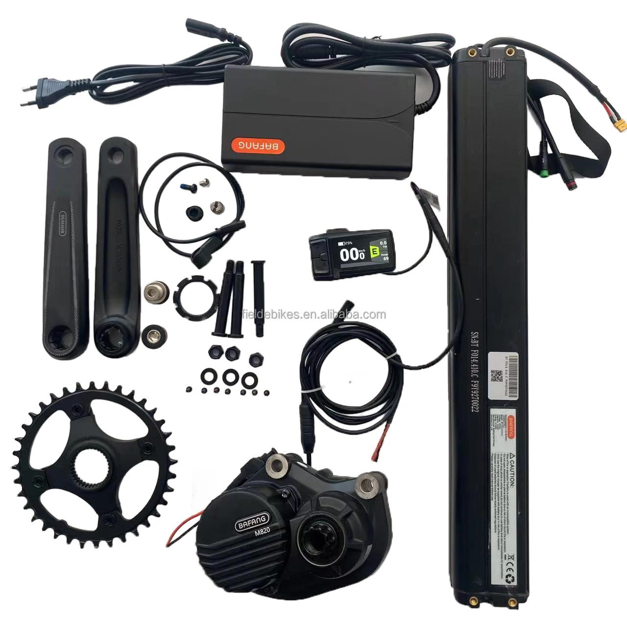 

LCE930 Frame Matched Bafang M820 43V 250W Mid Motor Kits with E Bike BT F014 43V 410Wh Battery