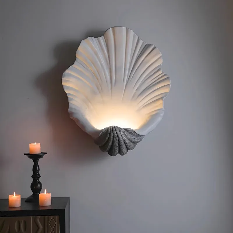 Mediterranean Sea conch wall light for restaurant Bar children LED Shell Wall Lamp Aisle Hotel project G4 led fixture lighting