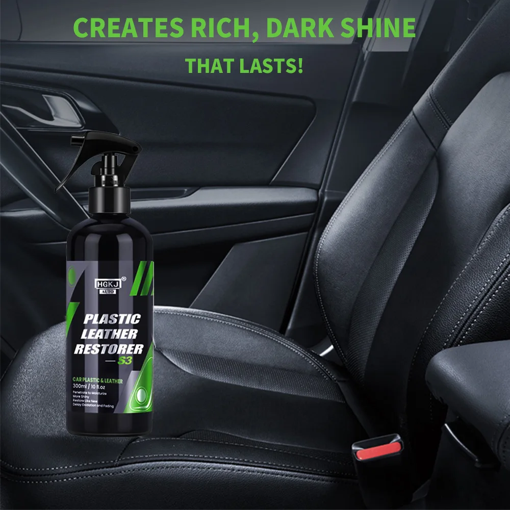 Car Plastic Leather Rubber Restorer Auto Interior Trim Parts Back To Black Polish Hydrophobic Coating Hgkj S3 Care Accessories