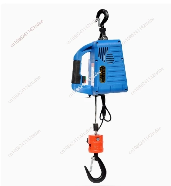 220V Upgrade Electric hoist Portable electric hand winch traction block electric steel wire rope lifting hoist towing rope