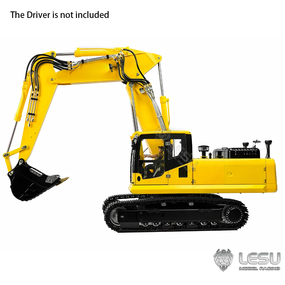 

1/14 LESU PC360 RC Hydraulic Digger 3-Arm ET36L RTR Remote Control Excavator 7-Way Reversing Valve with Light System Toy