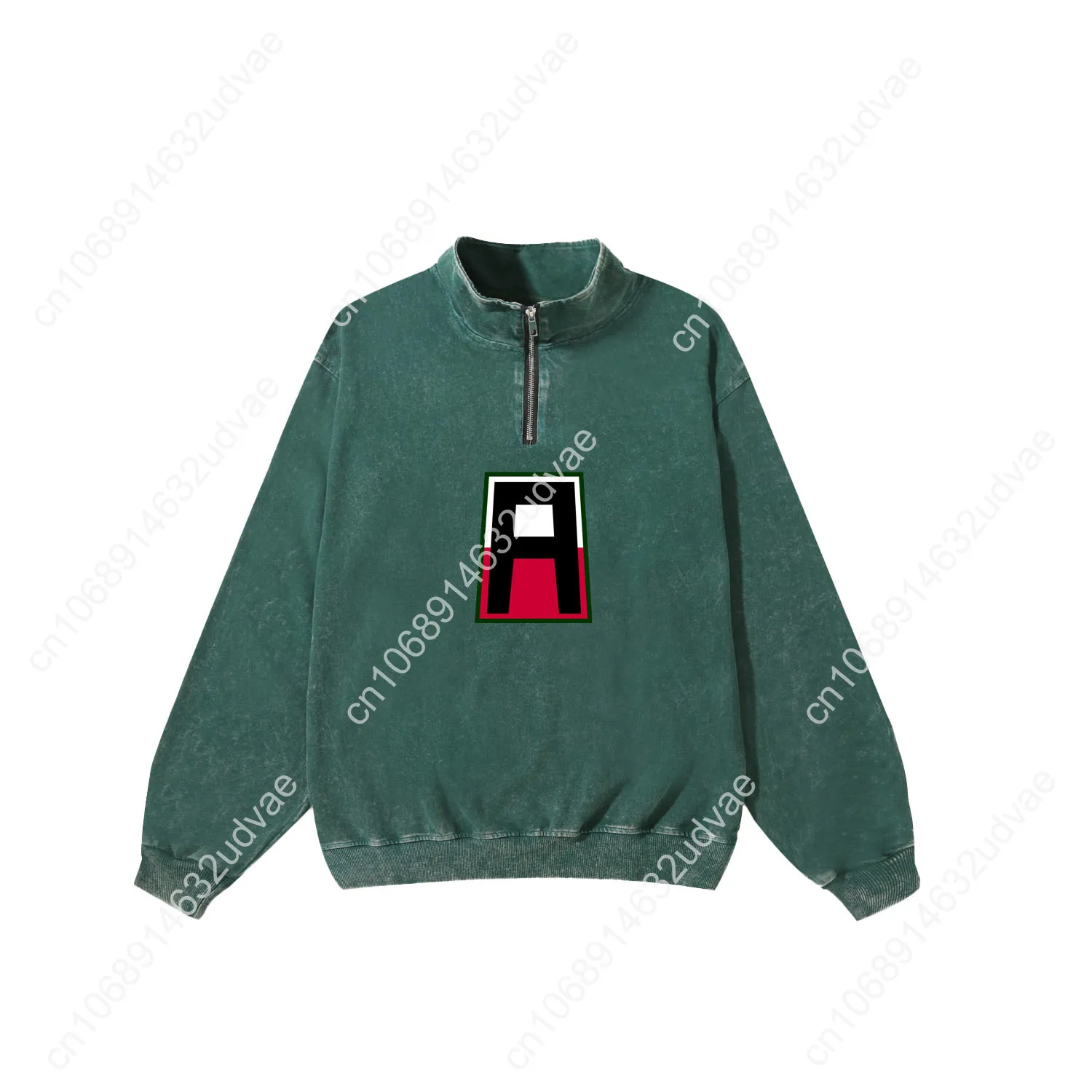 First Army Retro Sweatshirt Man Woman Teenager Vintage Pullover Half Zipper Sweat Shirt Photo Custom Made Tops Sleeved Tshirt