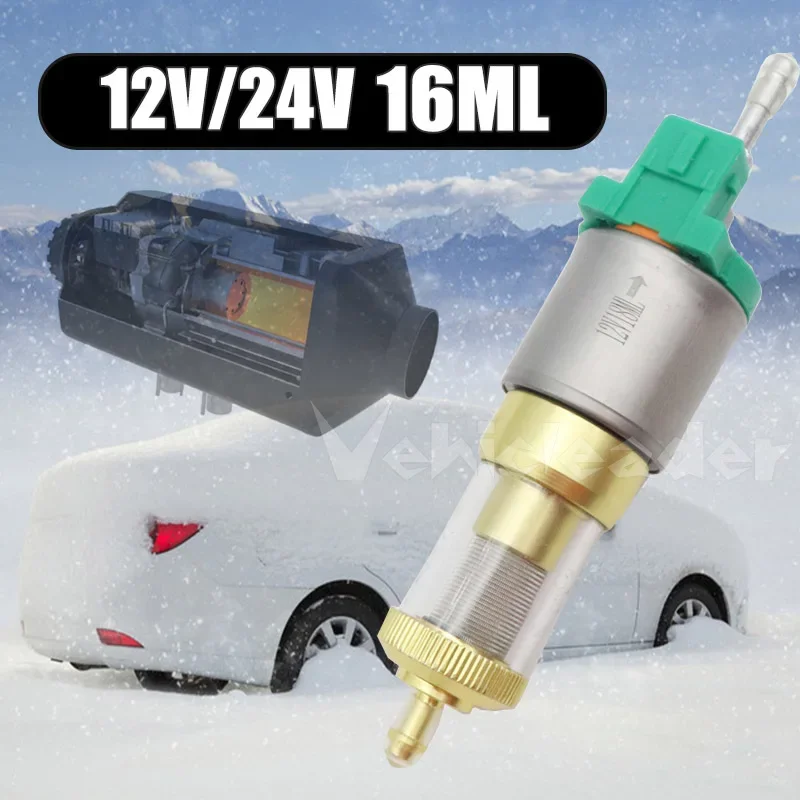 16ml 12V/24V Parking Heater Pulse Fuel Pump Car Upgrade Ultra-low Noise Heater for Webasto Eberspacher for 2KW/5KW/8KW