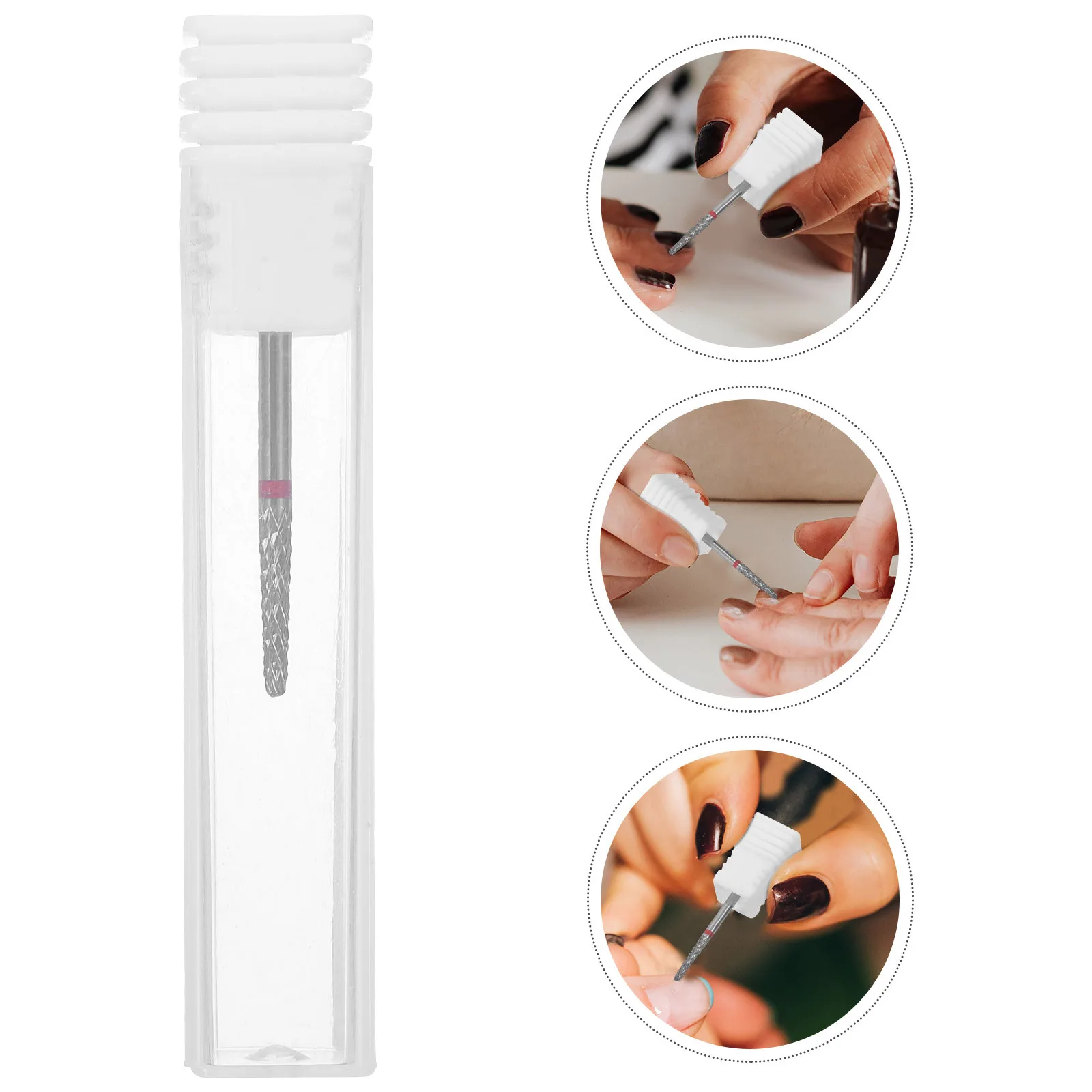 

Nail Art Drill Bit Metal Lightweight Reusable Manicure Drill Bit Set for Acrylic Nails Professional Nail Care Tool for Women