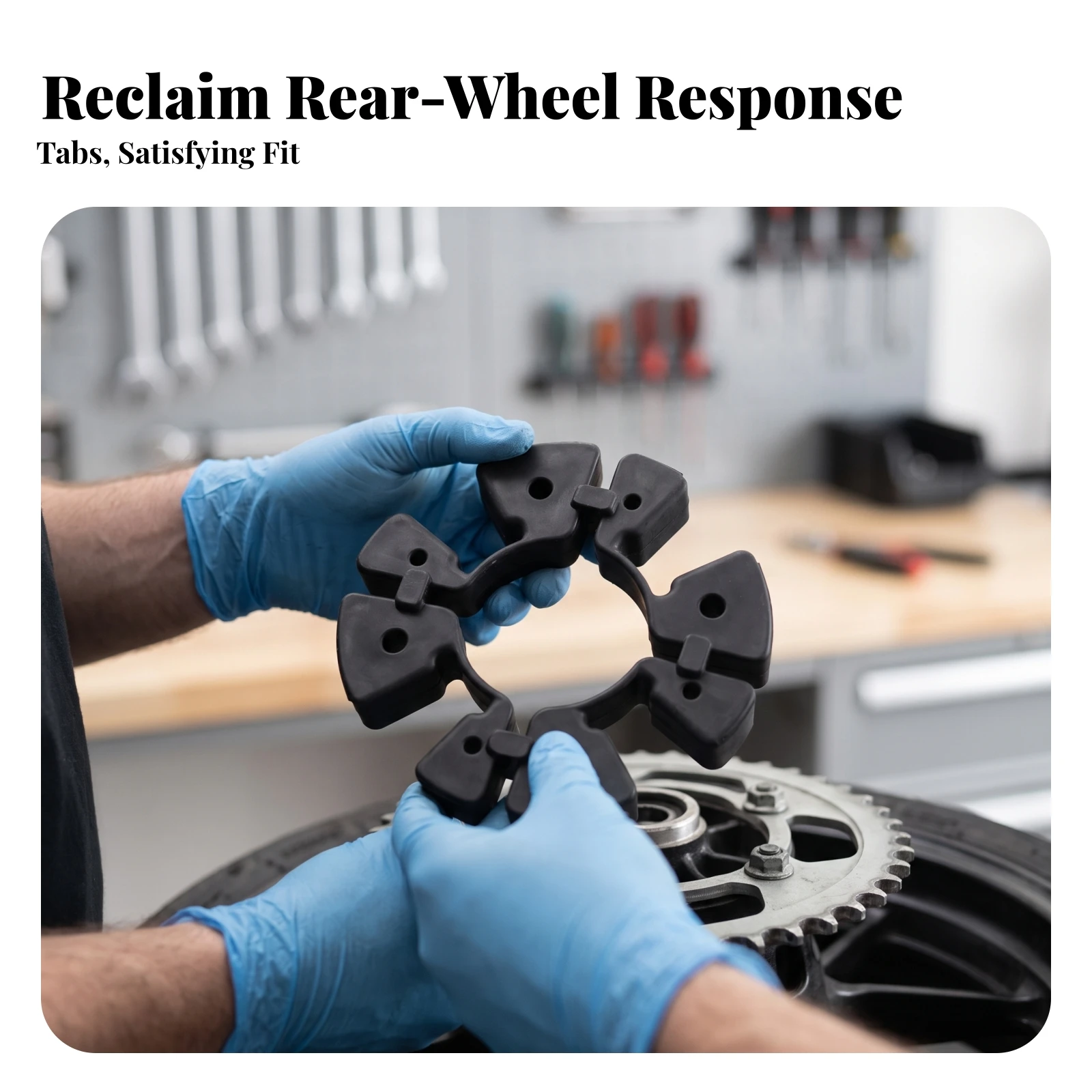 Rear Wheel Hub Damper Assembly Compatible Rear Wheel Hub Damper Vibration Reducing Molded for Riders, Maintenance