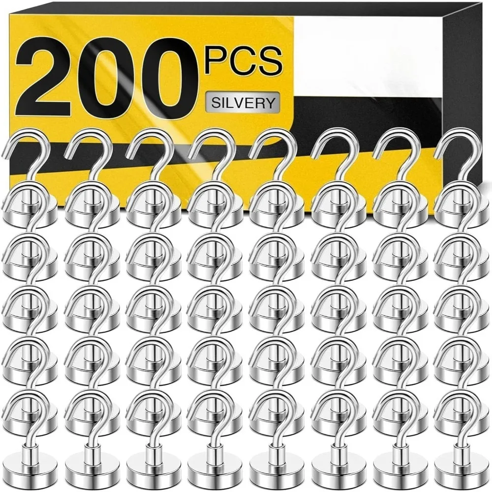 

Magnetic Hooks Heavy Duty 30Lbs S Hooks for Cruise Cabin Fridge Kitchen Grill Garage Workplace Office Hanging