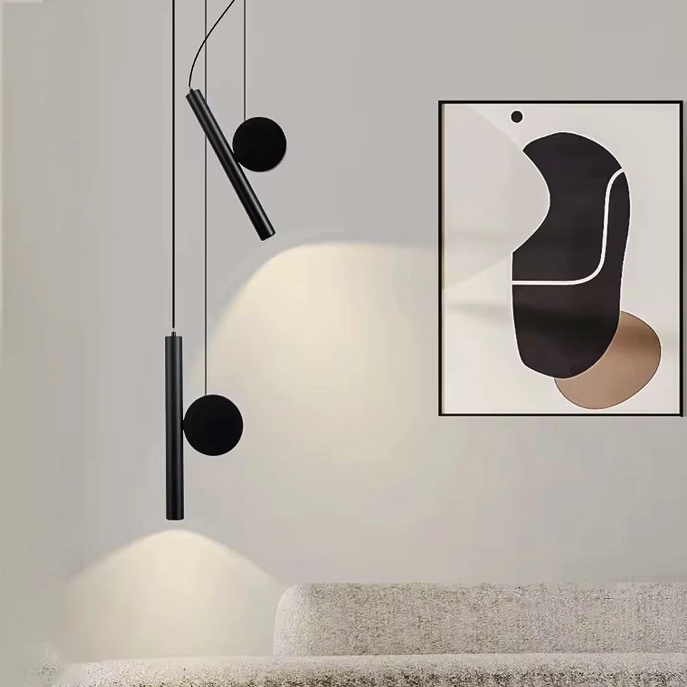 

Современный светодиодный подвесной светильник, регулируемый кабель для гостиной, прохода, кабинета, прикроватная люстра, домашний декор, светильник, блеск