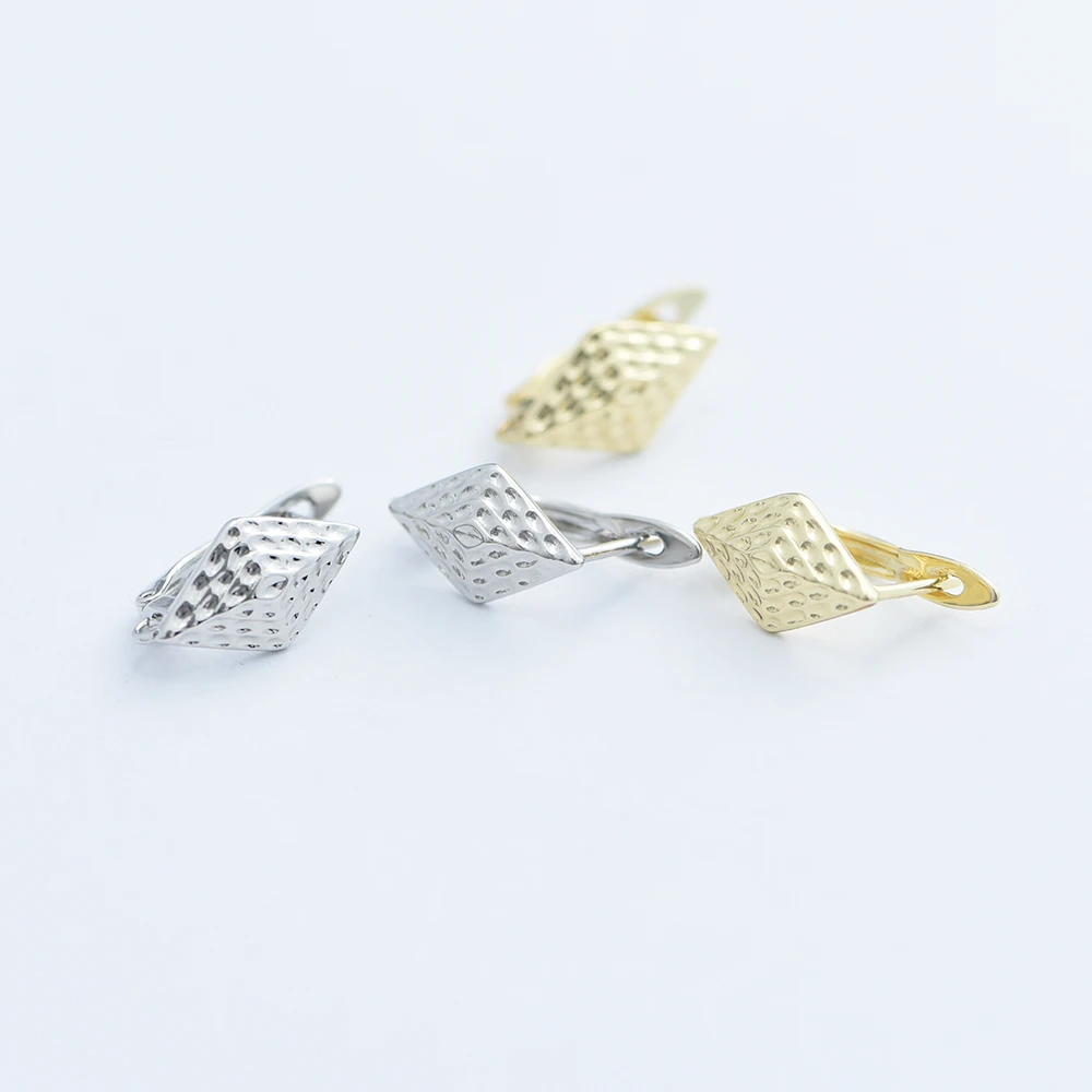 14k الذهب الحقيقي مطلي اليدوية الأذن سلك السحابات النحاس هوك القرط اكسسوارات للنساء الأقراط الموضة صنع