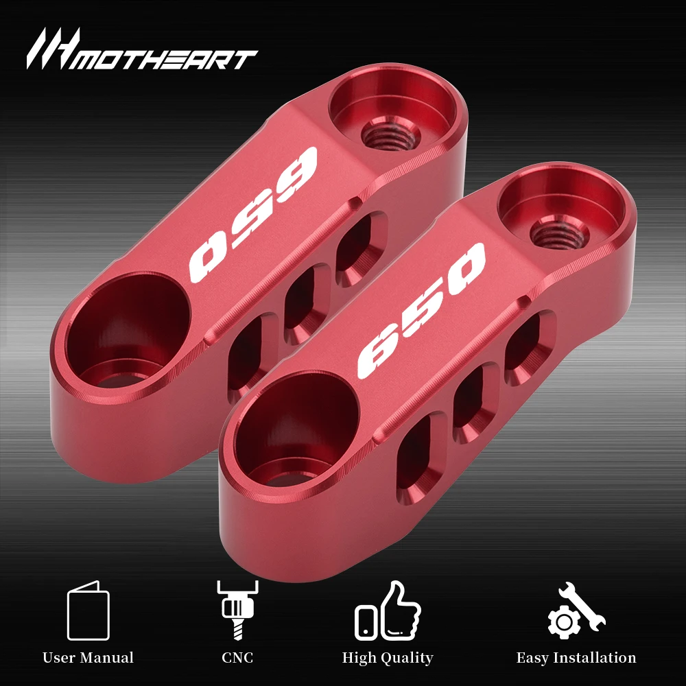 Motorcycle Mirrors Bracket For V‑Strom 650 DL 650 2004‑2025 V‑Strom 650XT DL 650XT 2015‑2025 Mirror Mounting Accessories