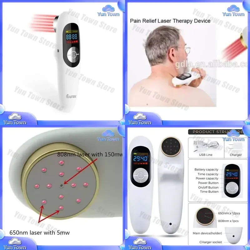 Handheld Red Light Therapy Device for BCure Physical Therapy Equipment Home Use for Arthritis Knee Pain Relief Back Pain