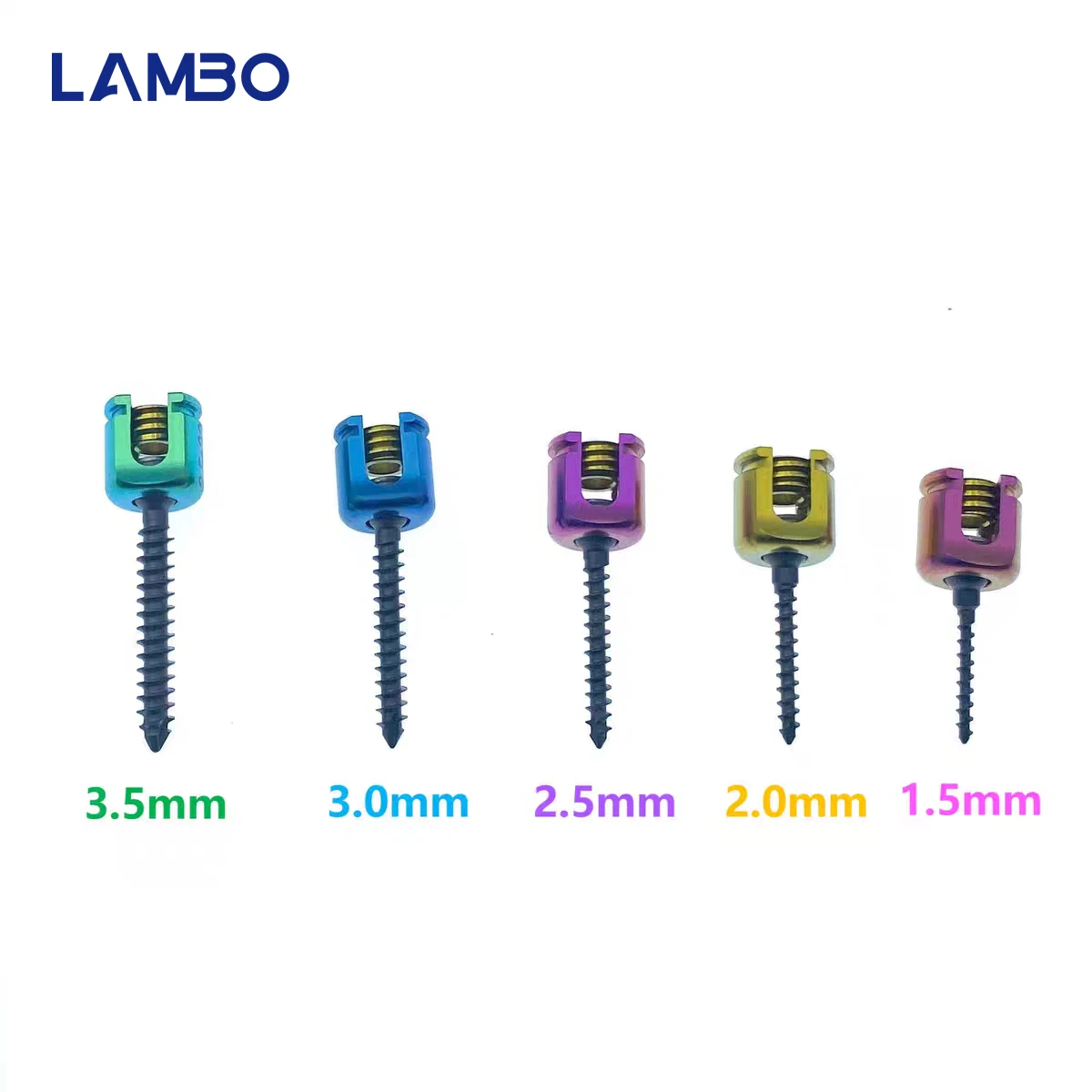

1.5/2.0/2.5/3.0/3.5mm Veterinary pedicle screw,Spine poly axial screw,Titanium alloy material，Veterinary Orthopedic Implants