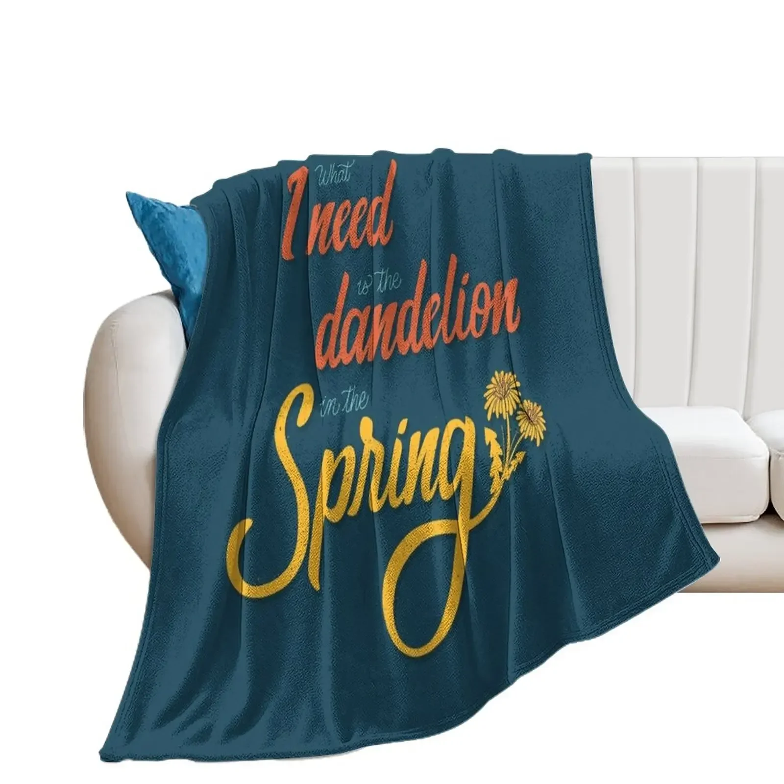 Dandelion in the spring Throw Blanket Blankets For Bed warm winter Custom Fashion Sofas Blankets