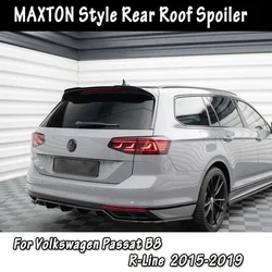 For Volkswagen Passat R-Line B8  2015-2019 MAXTON Style Car Roof Spoiler Extension Rear Spoiler Cap Rear Trunk Lid Spoiler Wing