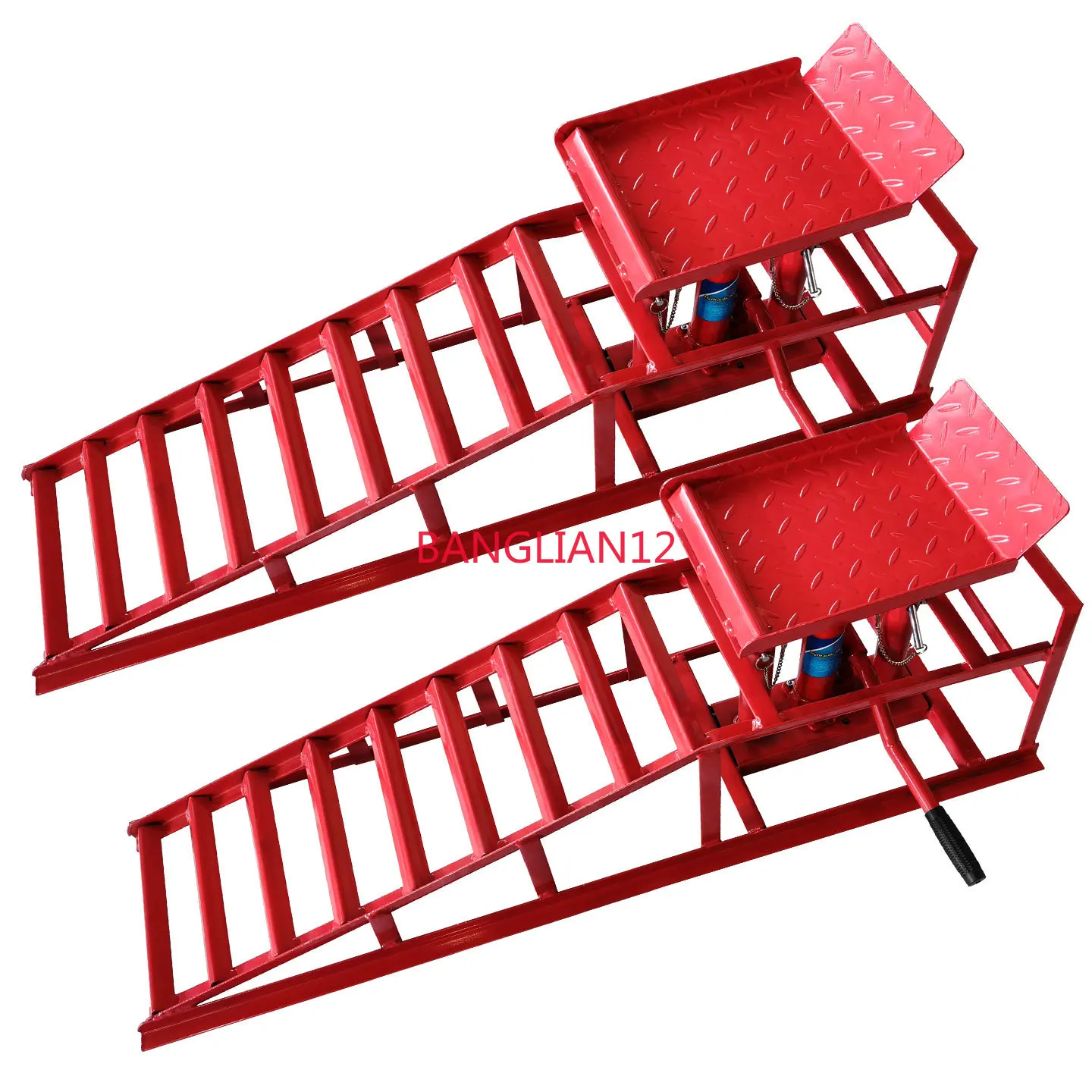 Auto Repair Iron Lifting Slope Oil Change Bracket Repair Ramp Tire Repair Maintenance Hydraulic Ramp