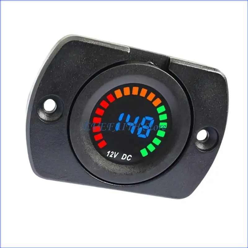 124B User Friendly Digital Voltmeter for 12/24V Circuits Includes Mounting Hardware