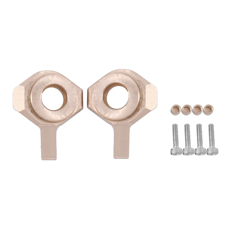 Brass Front Steering Cup Steering Knuckle Upgrade Parts For 1/24 RC Crawler Axial SCX24 AXI90081 Accessories