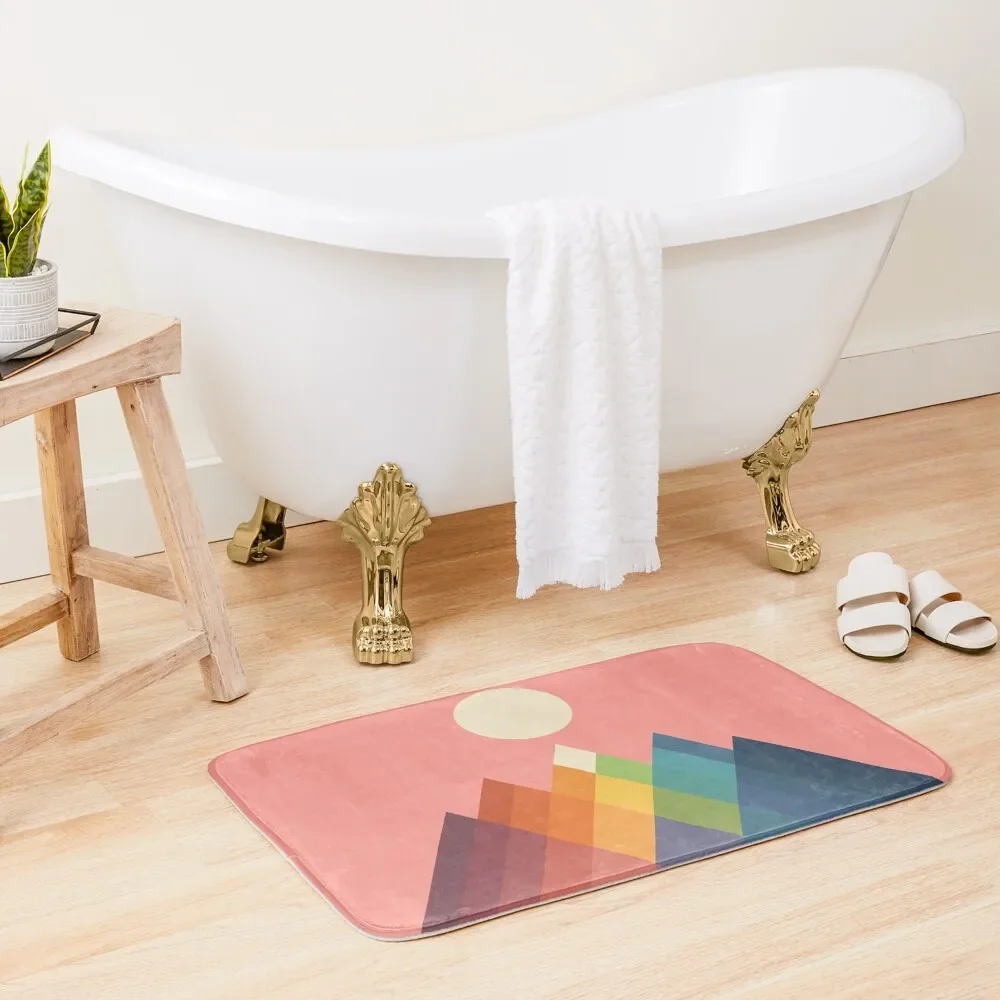 Rainbow Peak Bath Mat Bath Accessories Home Decor Bathroom Shower Mat