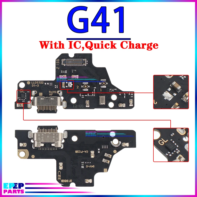 Usb Dock Charger Connector Ports for Motorola Moto G22 G32 G42 G52 G62 G72 G82 G31 G41 G51 G71S 5G Charging Board Module Flex