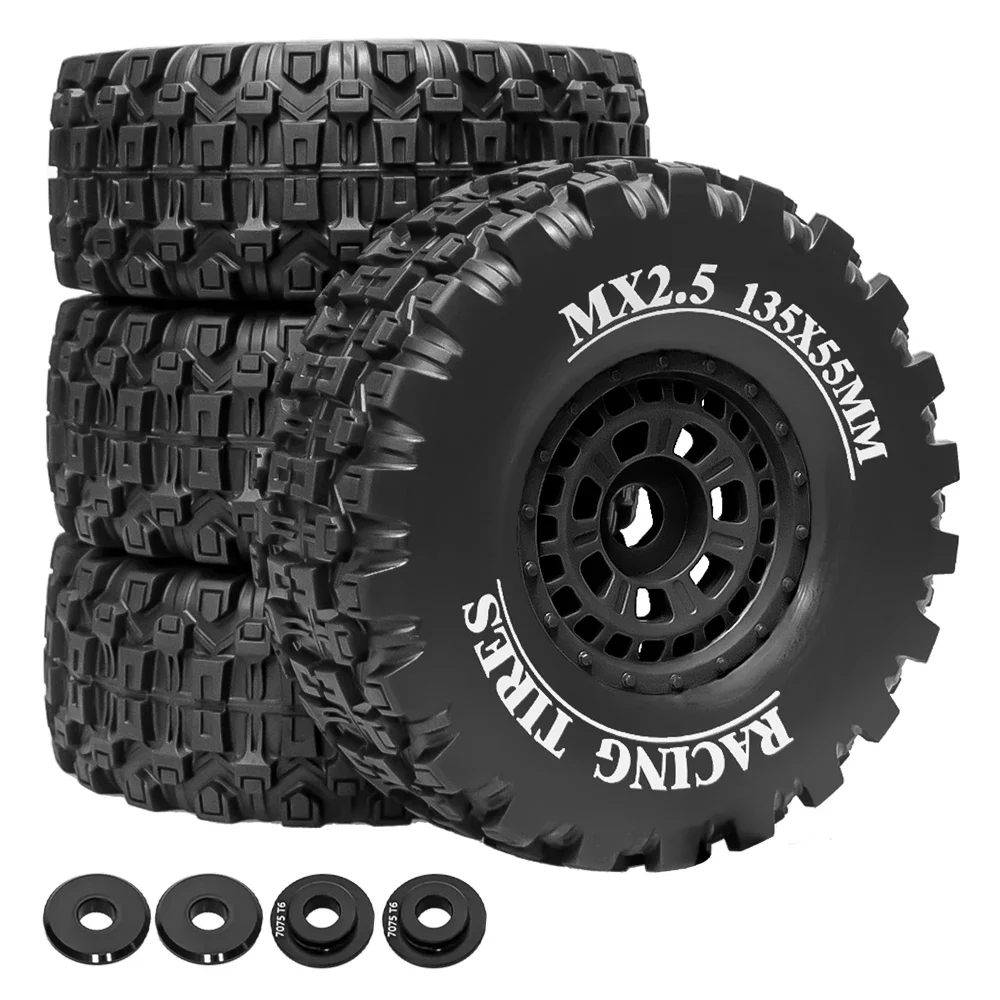MX2.5 inch Special Wheel Tires for ARRMA 1/8 1/7 MOJAVE 4S 6S EXB TRXS UDR Short Truck Highway Sand Off road car