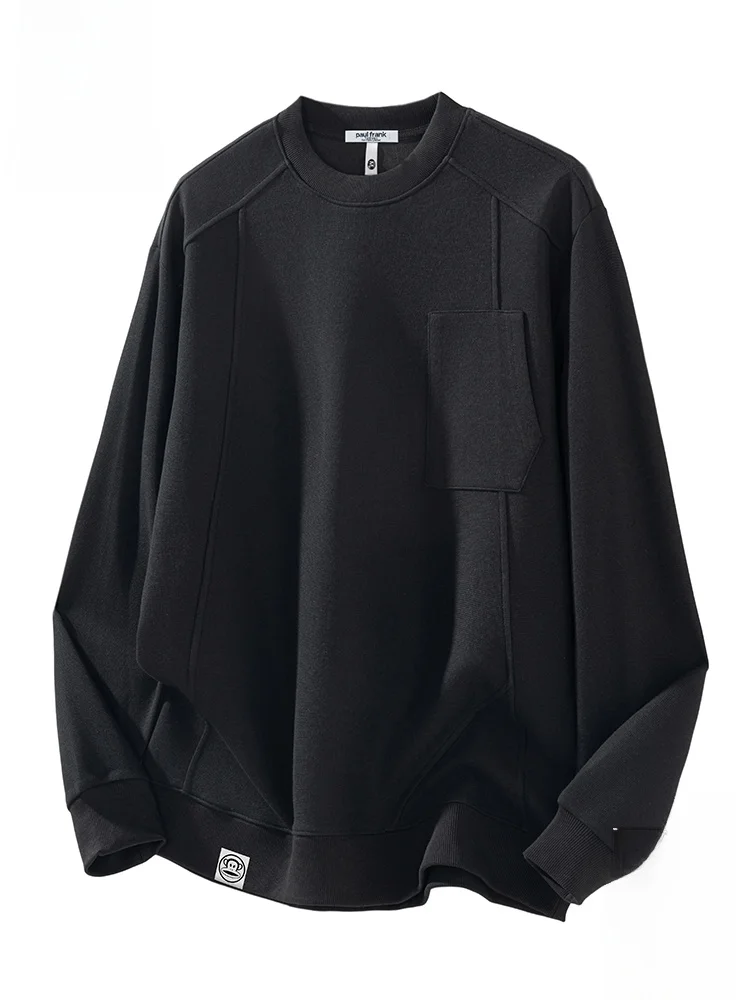 

PaulFrank M Loose Fit round Ne Sweatirt Comfortable Casual Sle Long Sve T-irt Cotton Polyester Blend Autumn Wear