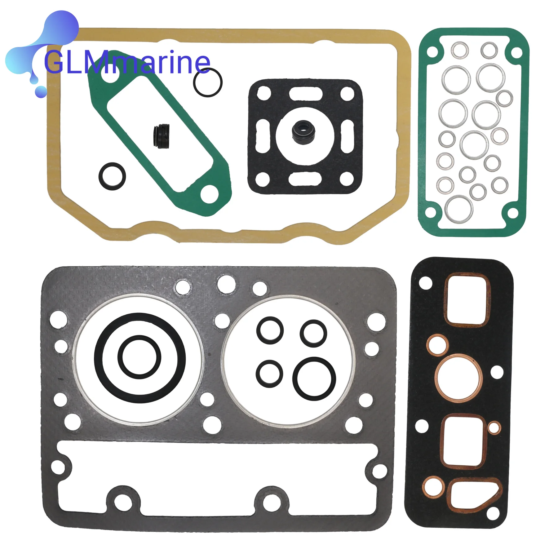 876430 Head Decarb Gasket Kit 21430 Replacement for Volvo Penta MD6A MD6B MD7A MD7B Marine Engines 876431 875613 121046