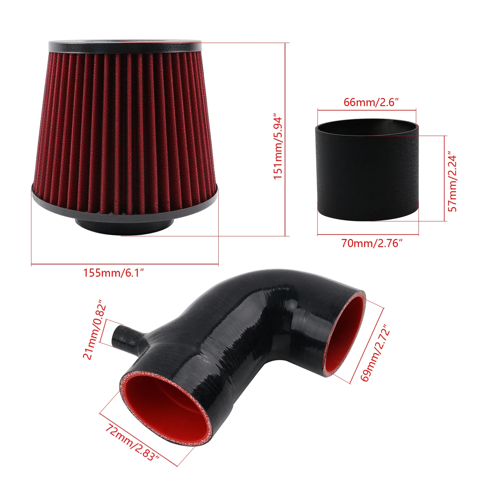 factory supply A4 B9 Cold Air Intake Kit include Dry Filter+Heat Shield for 2015+ Audi A4 B9 2.0T 40 TFSI