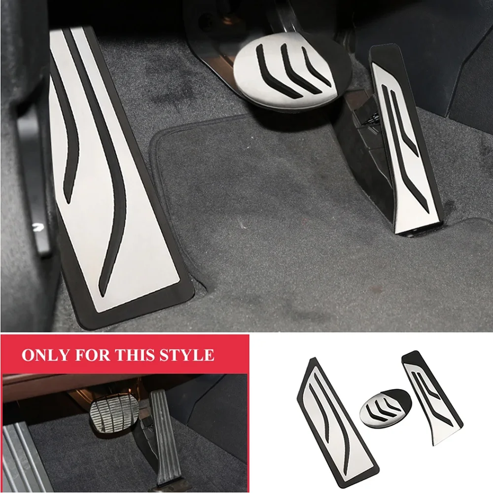 For BMW X1 X2 F48 F39 F45 F46 F40 1 2 Series MPV 220i LHD Stainless Steel Car Pedal Cover Accelerator Brake Pedals Pads Parts
