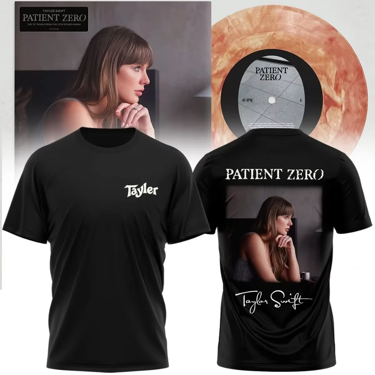 Taylor 2026 Patient Zero Double Sided T Shirt The Life of A Showgirl Encore Graphic Tee Swiftie Fans Gift Unisex Oversized