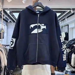 2024AW new short wide version zipper hoodie