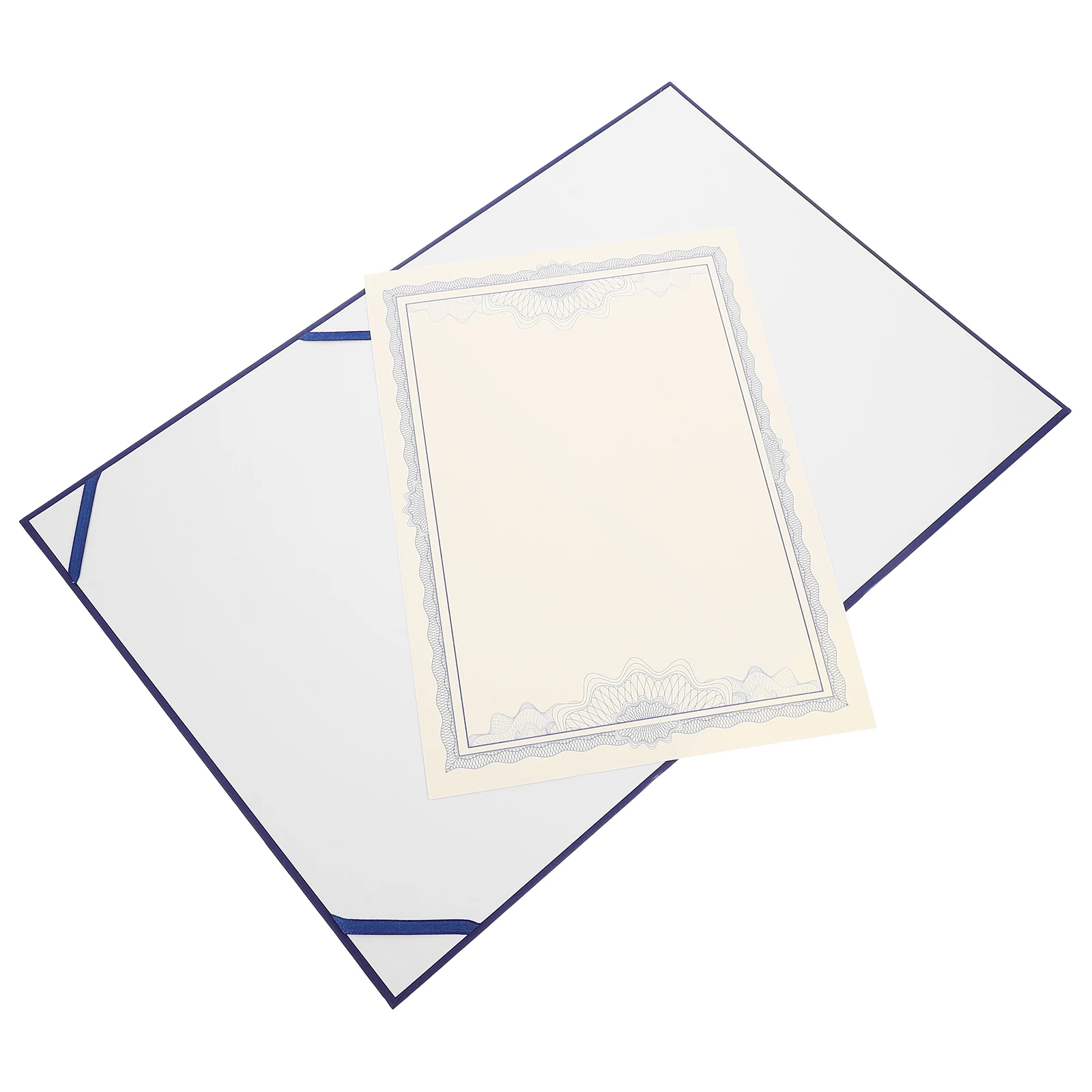 

Blue Certificate Cover 11.2x8.8 Inch A4 Paper Diploma Folder Protective Holders Document Covers Lightweight Practical Graduation