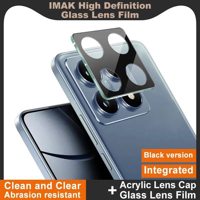 For Xiaomi 14T Lens Glass IMAK High Definition Glass Lens Film for Xiaomi Mi 14T Pro 5G Black Version