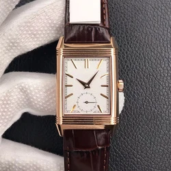 MG Factory High Quality Men's Reverso Tribu Manual Mechanical Movement Dual Time-Zones Double-Sided Watches