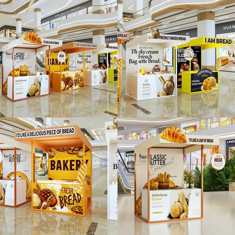 For Outdoor Market Display Rack Movable Food Stall Stand Large Scale Night Street Vendor Booth Folding Portable Heavy Duty